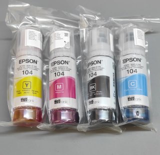 Pack 4 Tintas Epson 104 EcoTank