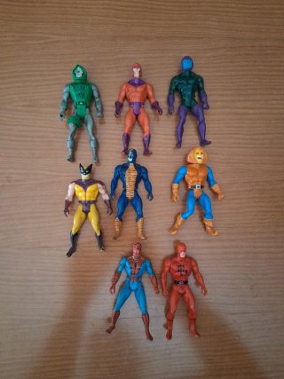 Lote 8 Figuras Secret Wars Años 80