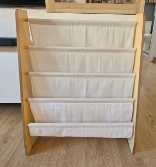 Estantería Montessori Madera y Tela