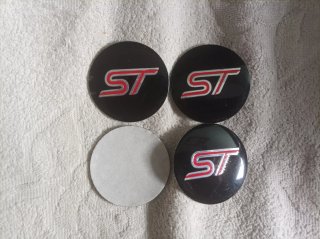 4 Pegatinas 56mm Ford ST tapabuje centro rueda log