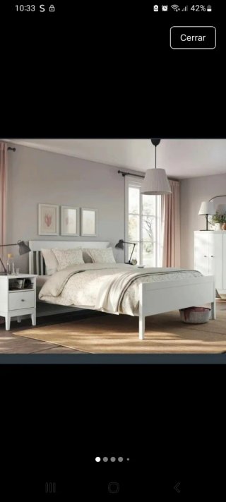 Estructura de Cama Ikea Blanca