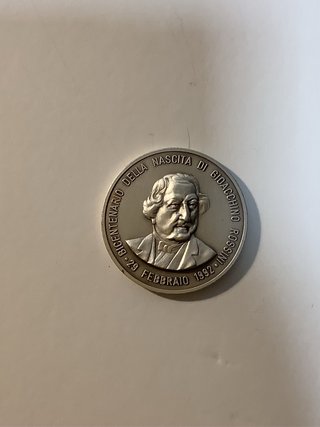 Medalla Plata 925 Bicentenario Gioachino Rossini
