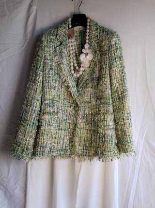 Giacca Blazer Tweed Vicolo Verde