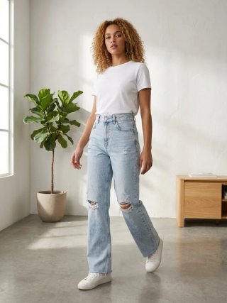 Pantalón Vaquero Stradivarius Talla 38 D92