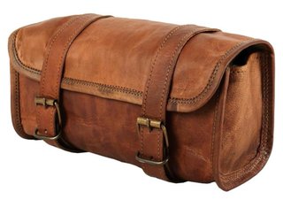 Bolsa o alforja de Manillar para Moto de Cuero