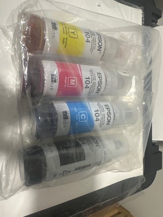 Set 4 Botellas Tinta Epson 104
