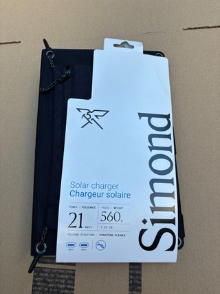 Cargador Solar Simond 21W