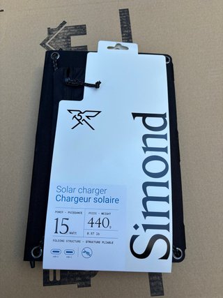 Cargador Solar Simond 15W