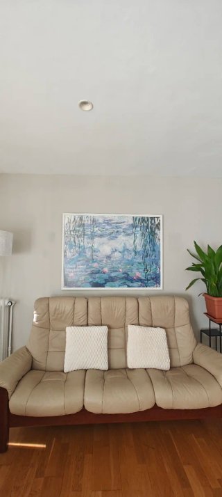Sofá Stressless de piel beige