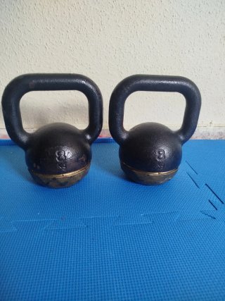 2 Mancuernas Kettlebell 8 kg