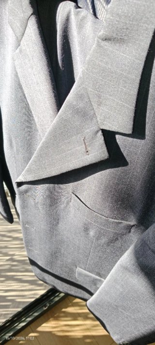 Traje caballero raya diplomática azul T.52-54