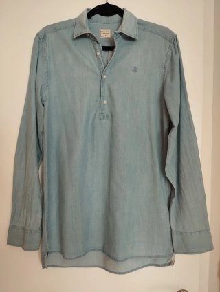 Camisa polera vaquera Scalpers azul