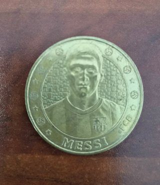 Moneda Conmemorativa Messi FC Barcelona