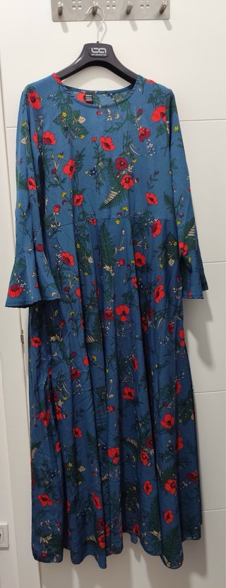 Vestido largo estampado floral