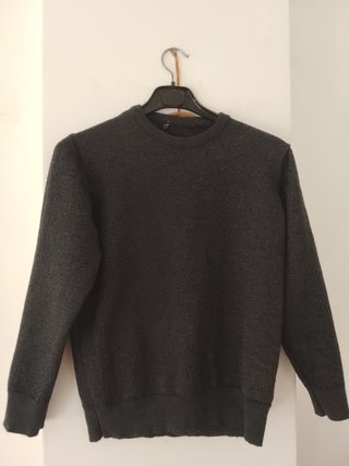 Jersey de lana gris marengo