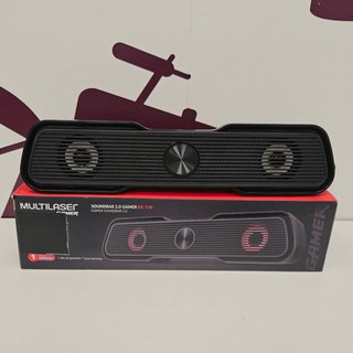 Altavoz Portatil Bluetooth Multilaser gamer soundbar 2.0 GS-