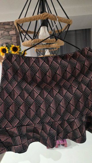 Falda corta estampada