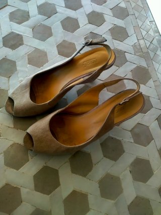 Zapatos DEIMOS Beige Talla 38 ante