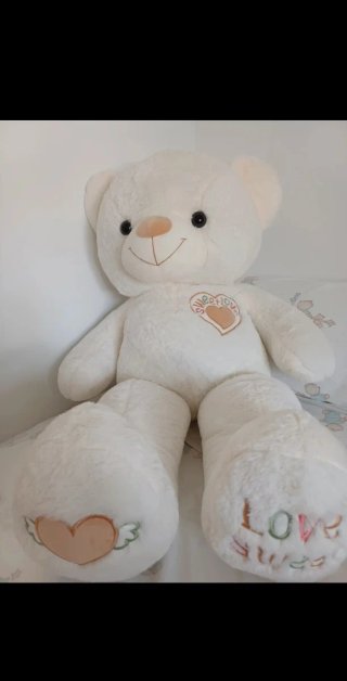Oso de peluche gigante blanco