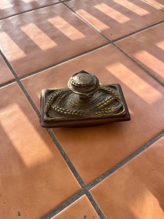 Secante de Escritorio Antiguo Art Nouveau