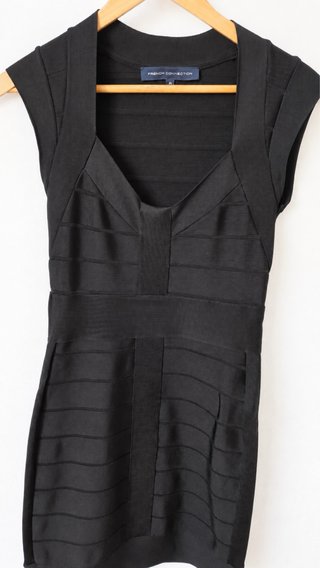 Vestido Negro French Connection Talla M