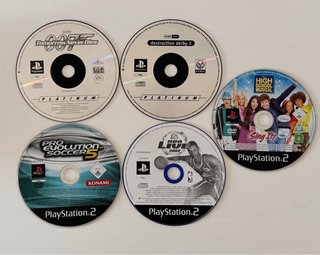 Lote de 5 Juegos para PS1 y PS2