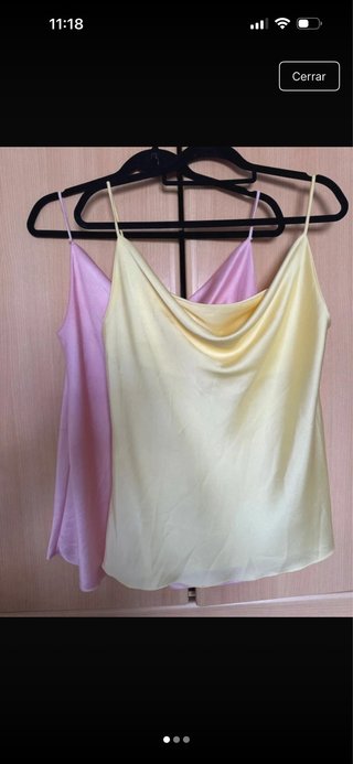 Pack 2 blusas satinadas