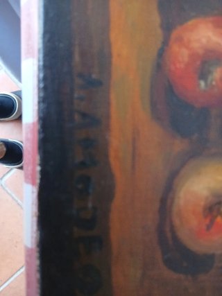 Óleo antiguo firmado por A. Amodeo 33x25