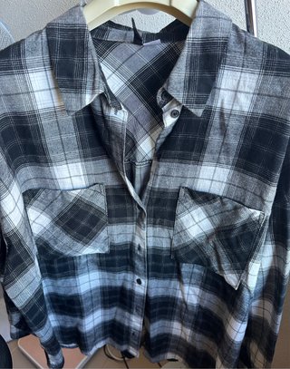 Blusa H&M de cuadros