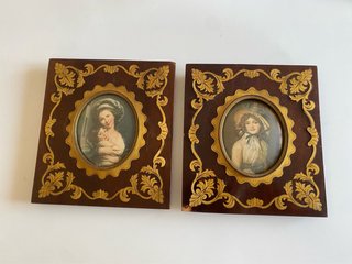2 Marcos Antiguos Madera y Metal