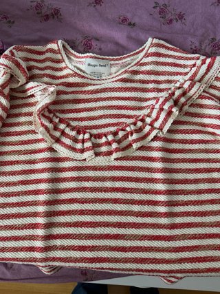 Jersey Maggie Sweet rayas rojo y beige