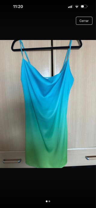 Vestido de seda degradado