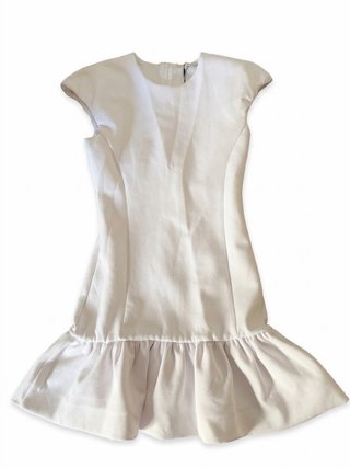 Vestido globo Zara blanco talla s nuevo