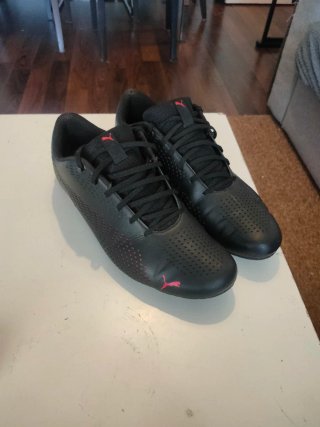 Zapatillas Puma Negras y Rojas, sparco x ferrari