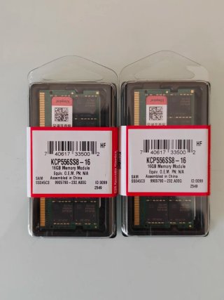 2x 16GB DDR5 5600MHz Kingston SODIMM RAM
