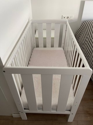 Cuna Blanca con Colchón Lémur