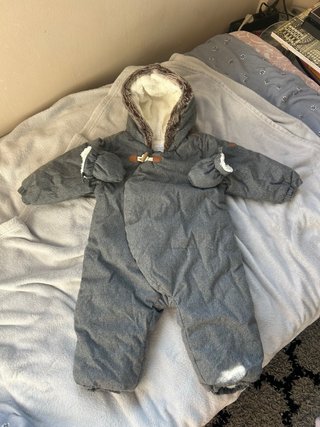 Mono de Invierno para Bebé Gris