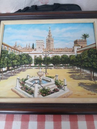 Óleo Patio de Banderas - R. Tapada