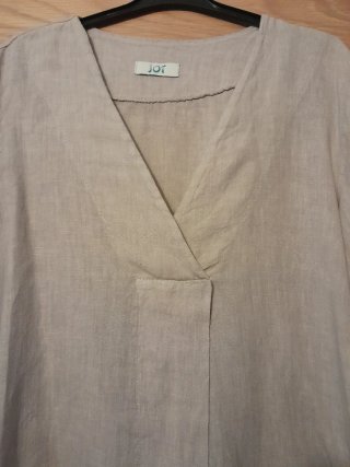 Camisa JOT Beige Talla L. Lino