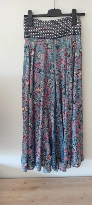 Falda pantalón larga estampada