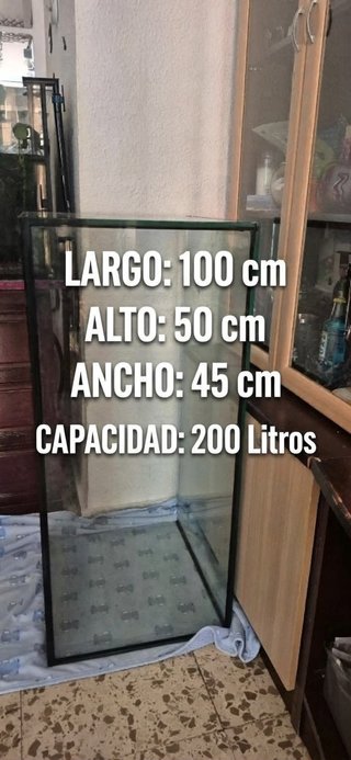 Terrario de Cristal Grande 225L