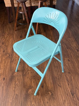 Silla Plegable Turquesa