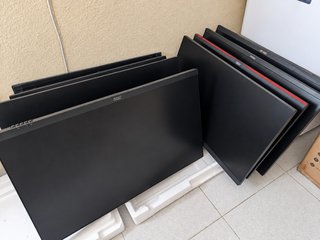 Lote 9 monitores MSI ASUS AOC KOORUI para reparar