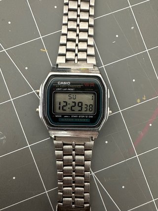 Reloj Casio A159W Plateado