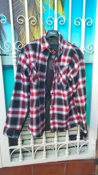 Chaqueta Camisa a Cuadros Moto