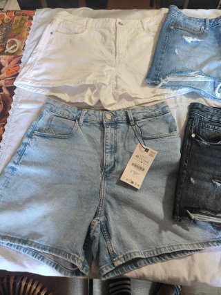 Pantalones cortos Zara y Stradivarius