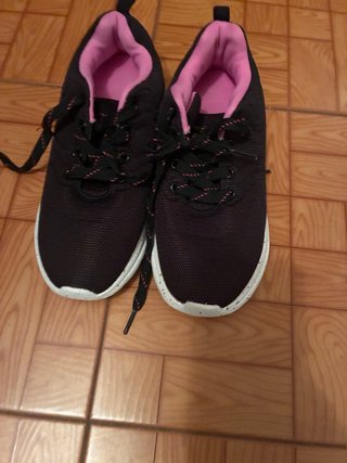 Zapatillas Deportivas Mujer Negras y Rosas