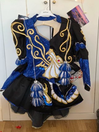 Traje Boliviano Negro y Azul