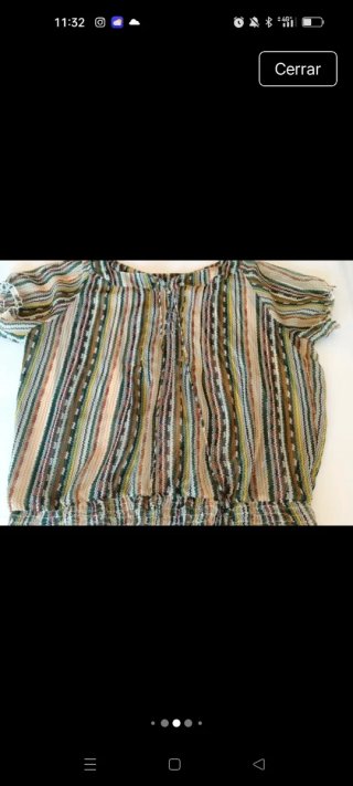 Blusa juvenil estampada rayas