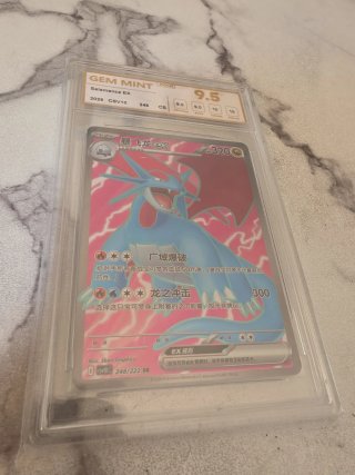 Carta Pokémon Salamence EX Graduada 9.5